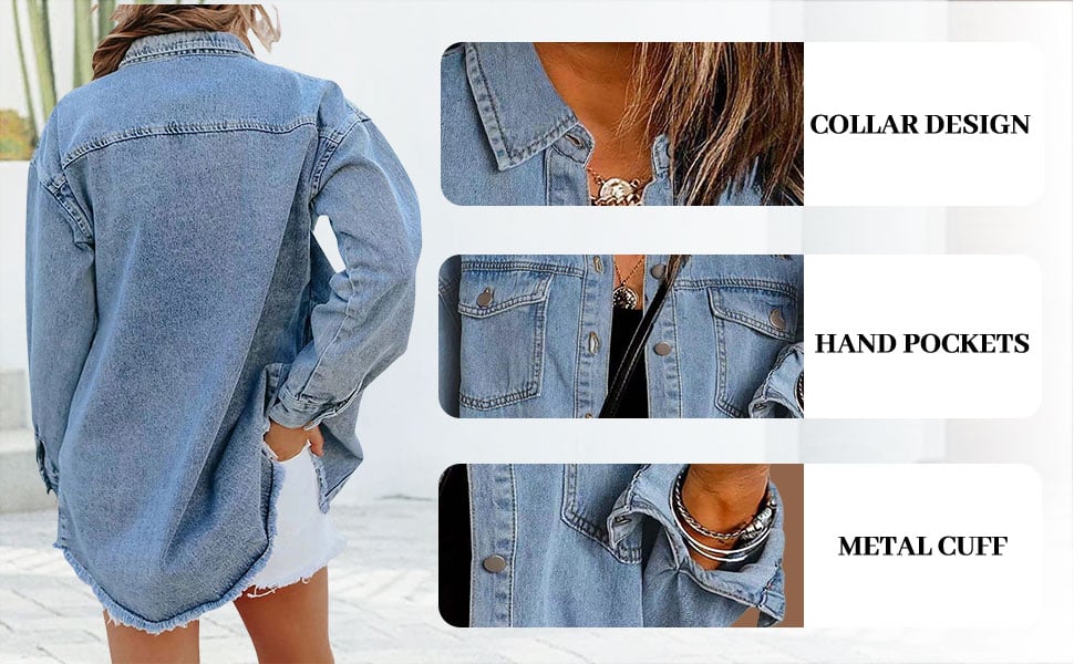 UrbanChic – Chaqueta vaquera con estilo para mujer