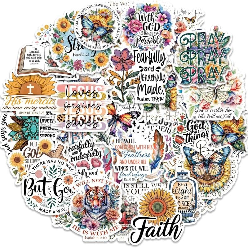 FaithGlow – Inspirierendes Bibel-Aufkleber-Set