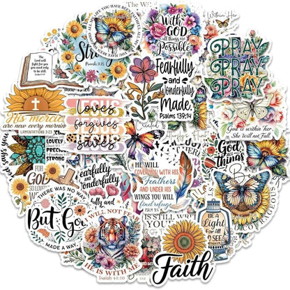 FaithGlow – Inspirierendes Bibel-Aufkleber-Set