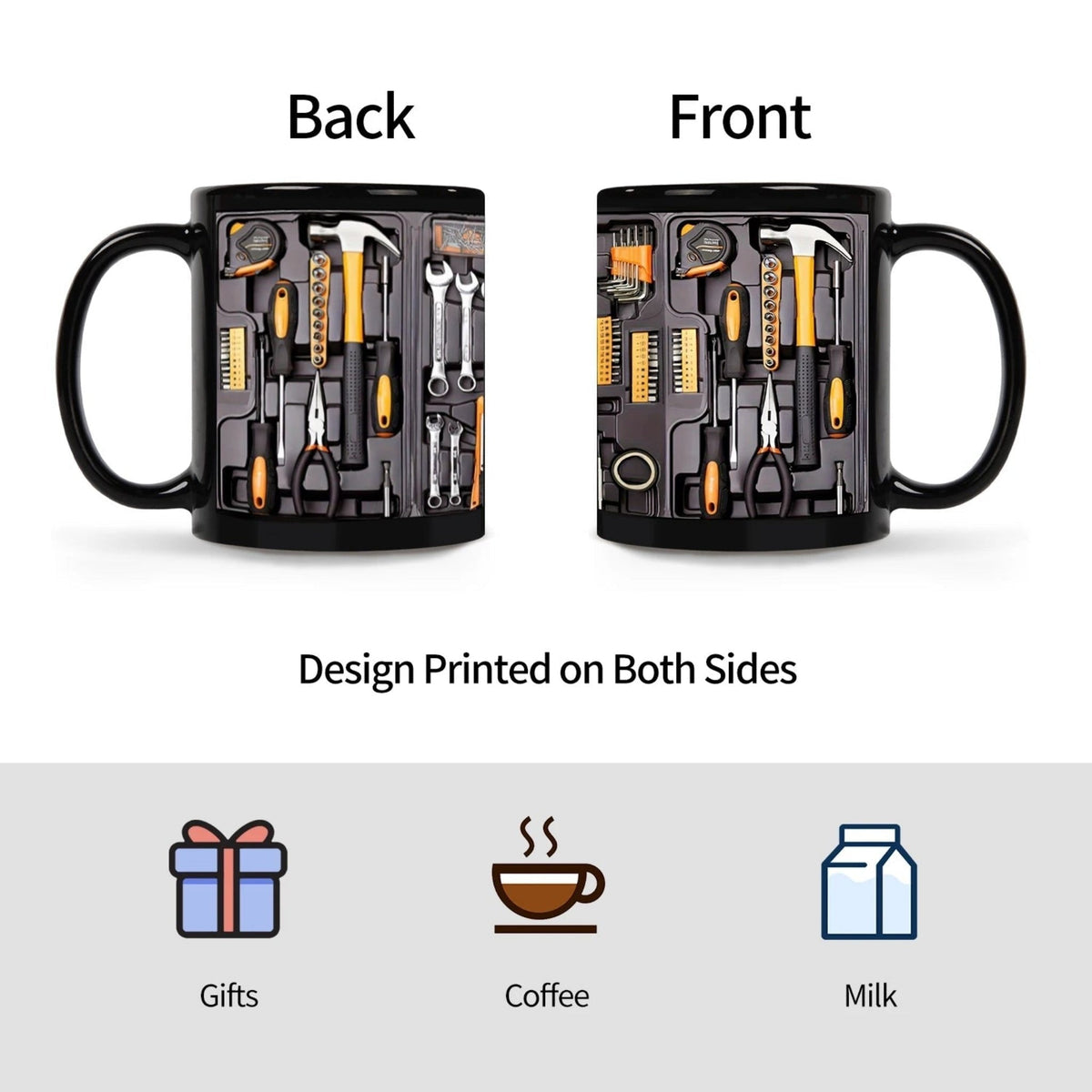 Taza de caja de herramientas de mecánico