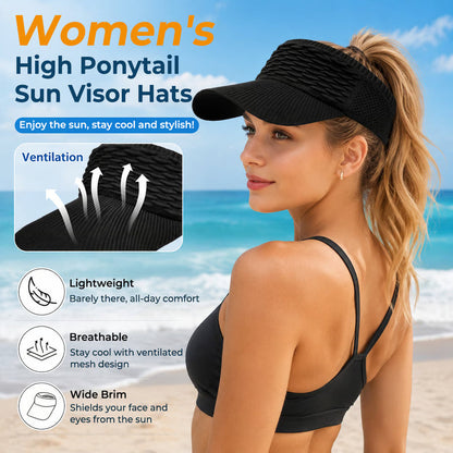 BreezeShade – Gorra abierta de protección solar para mujer