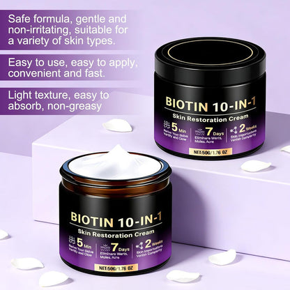 SkinRevive – Crema Restauradora de Piel 10 en 1 con Biotina