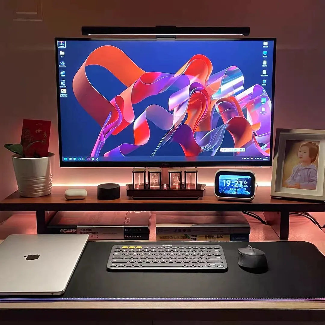 Nixora Light – Reloj con pantalla de hora RGB