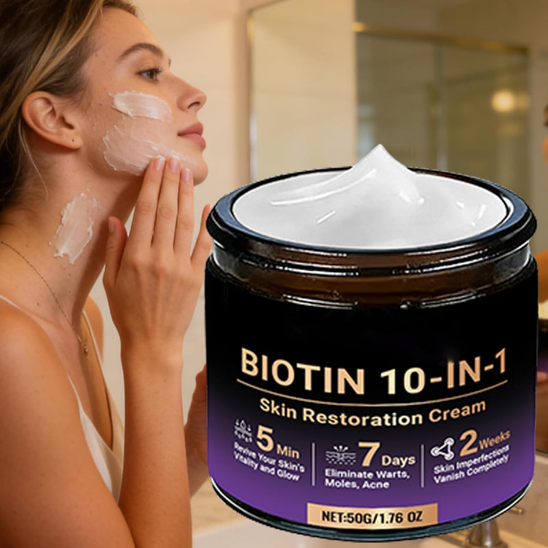 SkinRevive – Crema Restauradora de Piel 10 en 1 con Biotina