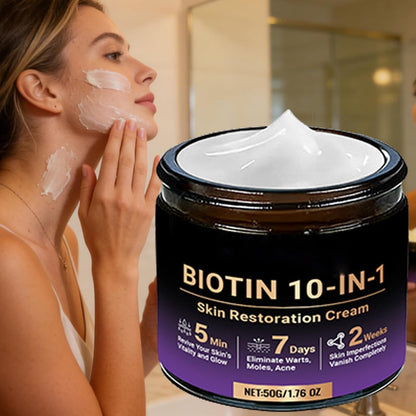 SkinRevive – Crema Restauradora de Piel 10 en 1 con Biotina