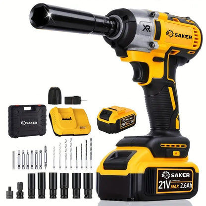BoltForce – Kit de taladro de impacto sin escobillas