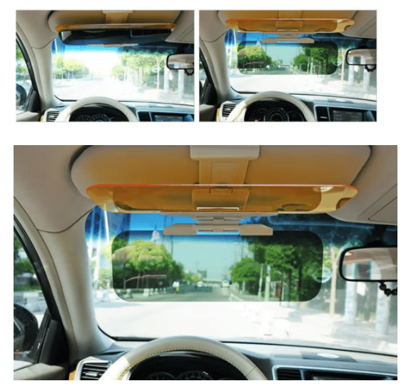 VisionClear – Polarisierte Blendschutz-Sonnenblende für Autos