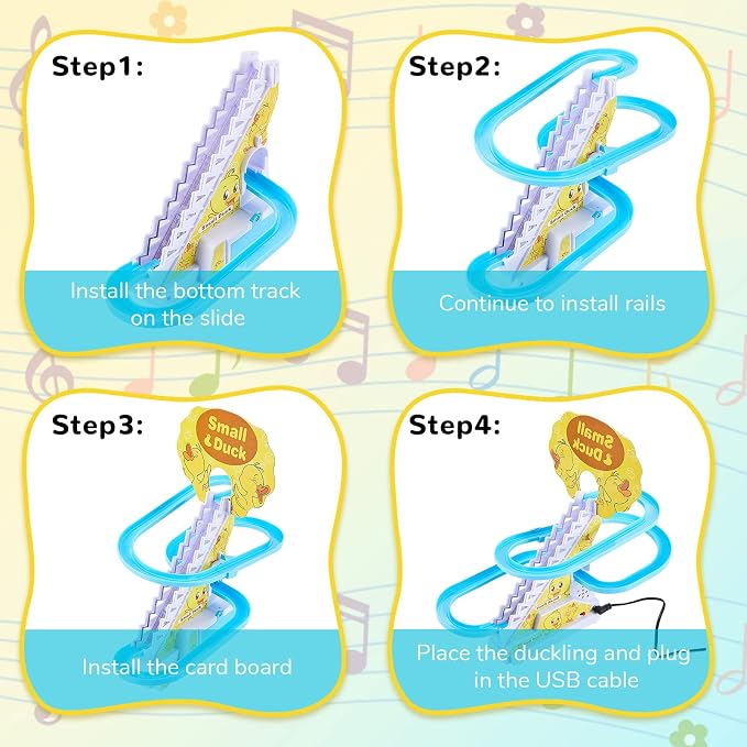 WaddlePlay – Set de Aventura de Tobogán de Patitos