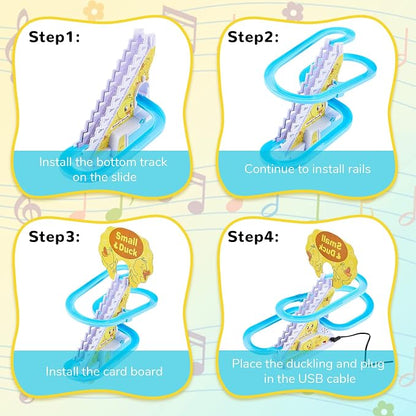 WaddlePlay – Set de Aventura de Tobogán de Patitos