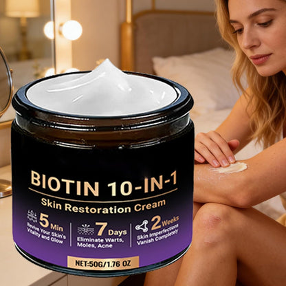 SkinRevive – Crema Restauradora de Piel 10 en 1 con Biotina