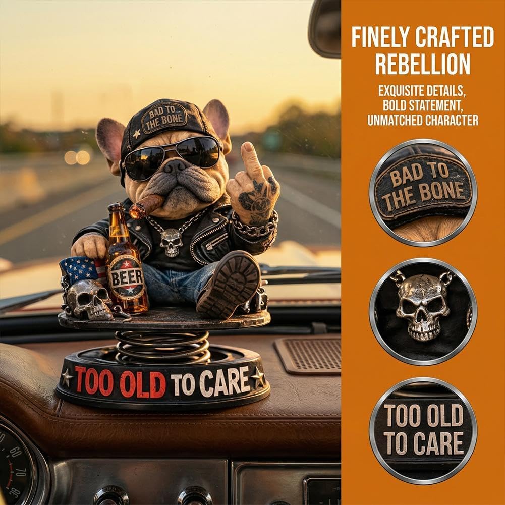 DashMood – „Too Old To Care“-Dashboard-Wackelkopf
