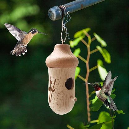 NatureSip – Comedero de colibríes de madera para amantes de la jardinería