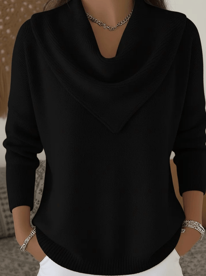 AuraKnit – Dreieck-Ausschnitt-Pullover