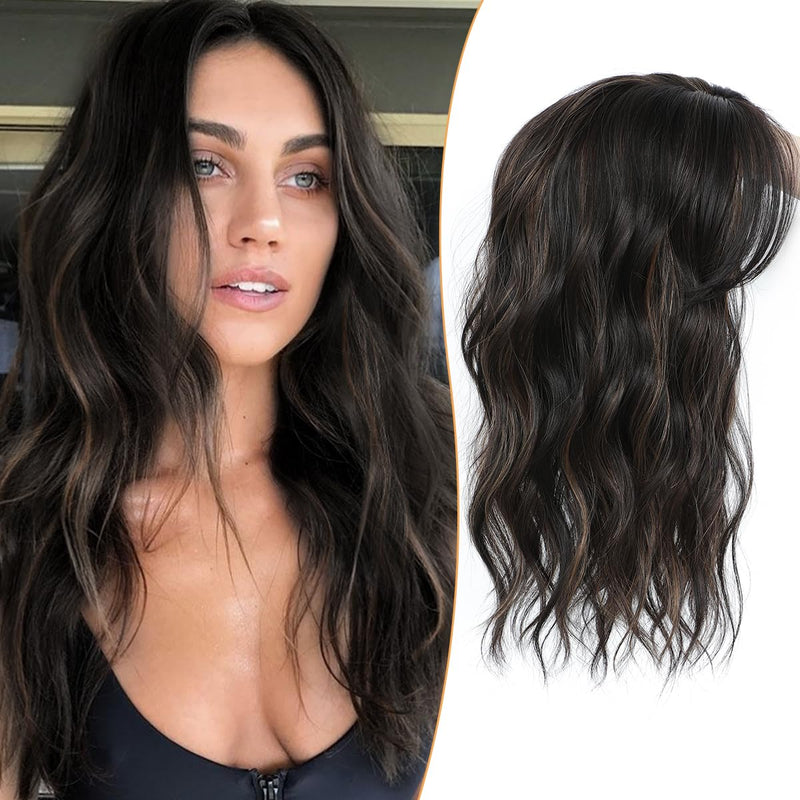 VolumeGrace – Nahtlose wellige Haar-Topper-Extension