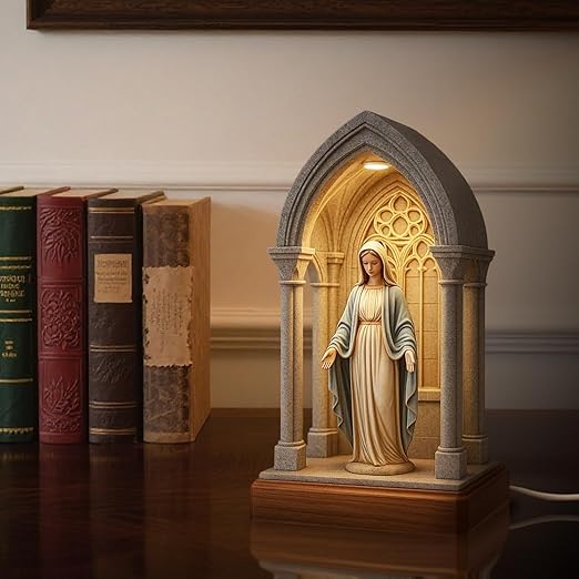 Resplandor Celestial - Lámpara Devocional LED de la Virgen María