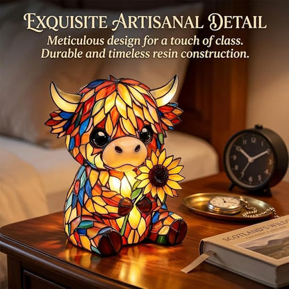 CowzyGlow - Luz nocturna LED de vaca de las Highlands