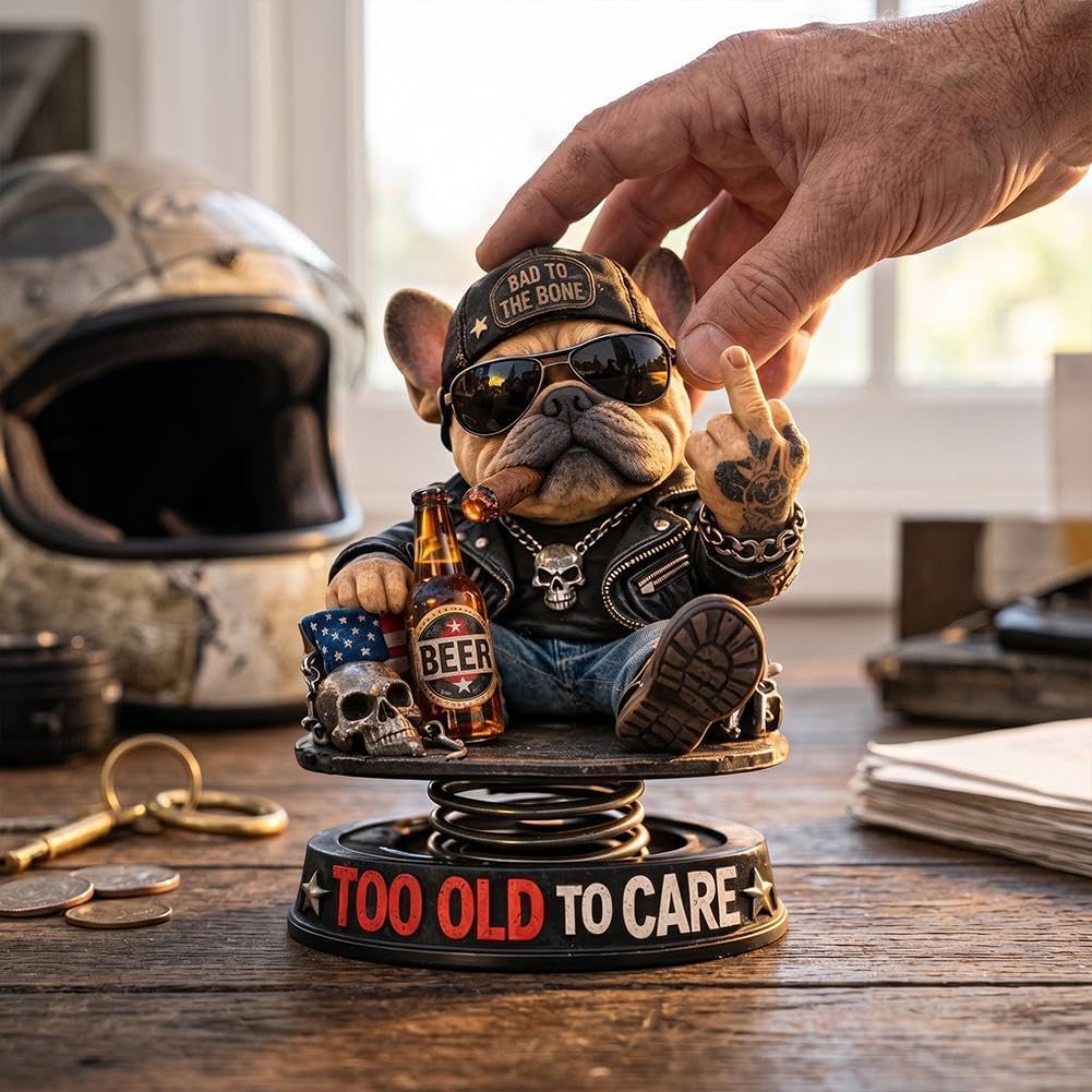 DashMood – „Too Old To Care“-Dashboard-Wackelkopf