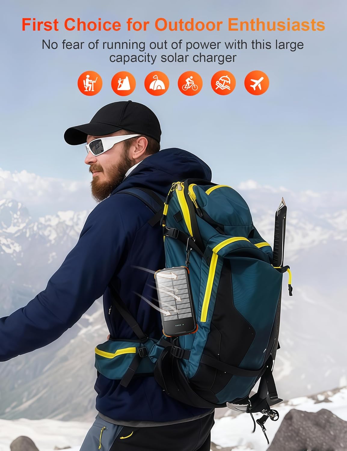 SolarVault - Batería Externa de Emergencia de 40000mAh