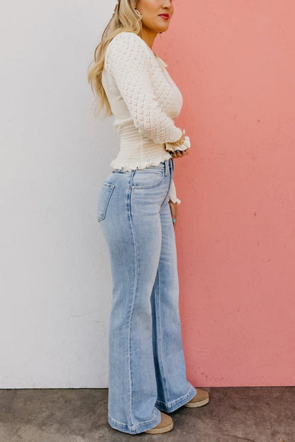 ShapeDenim – Jeans de pernera recta con lavado vintage