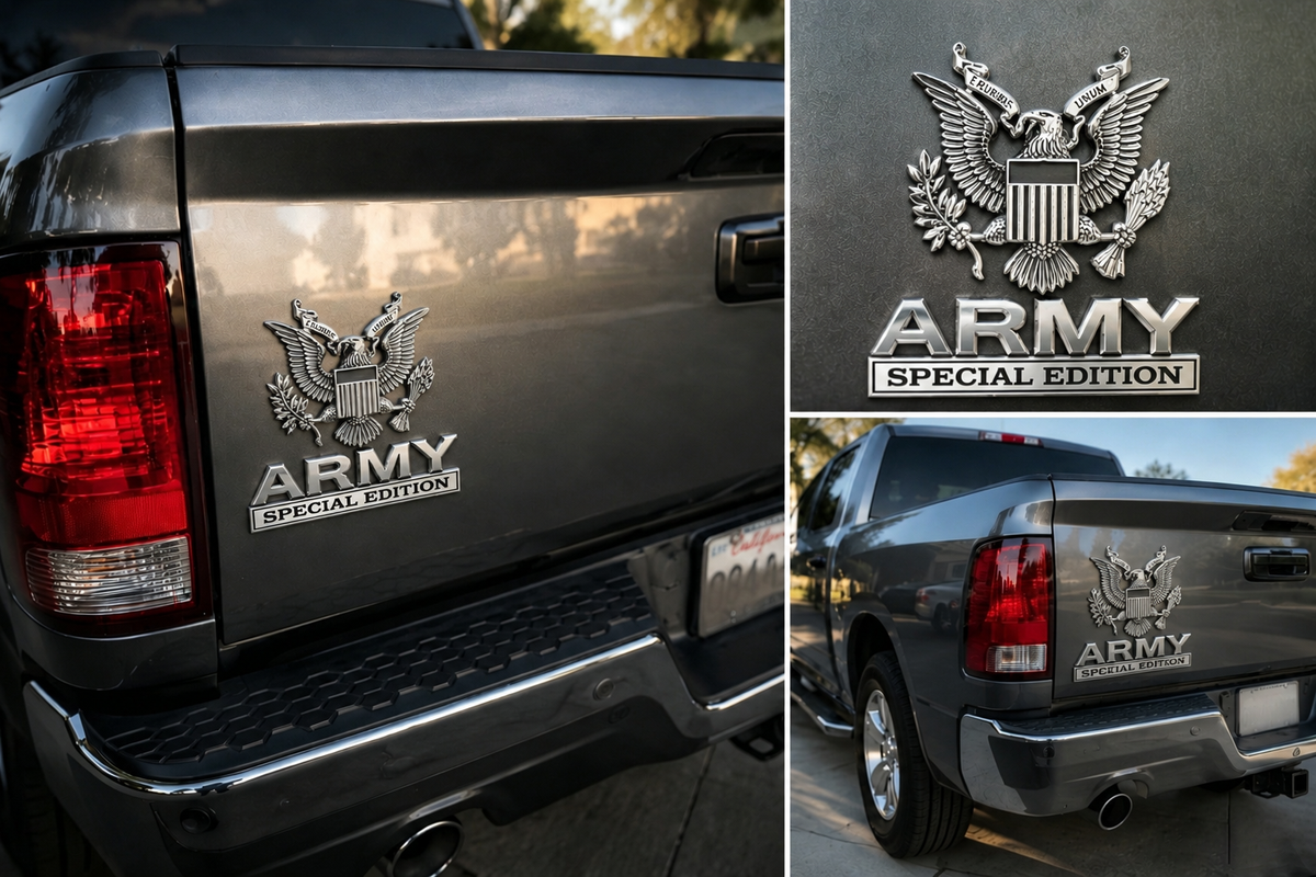 EliteValor – Militär-Adler-Abzeichen in Chrom