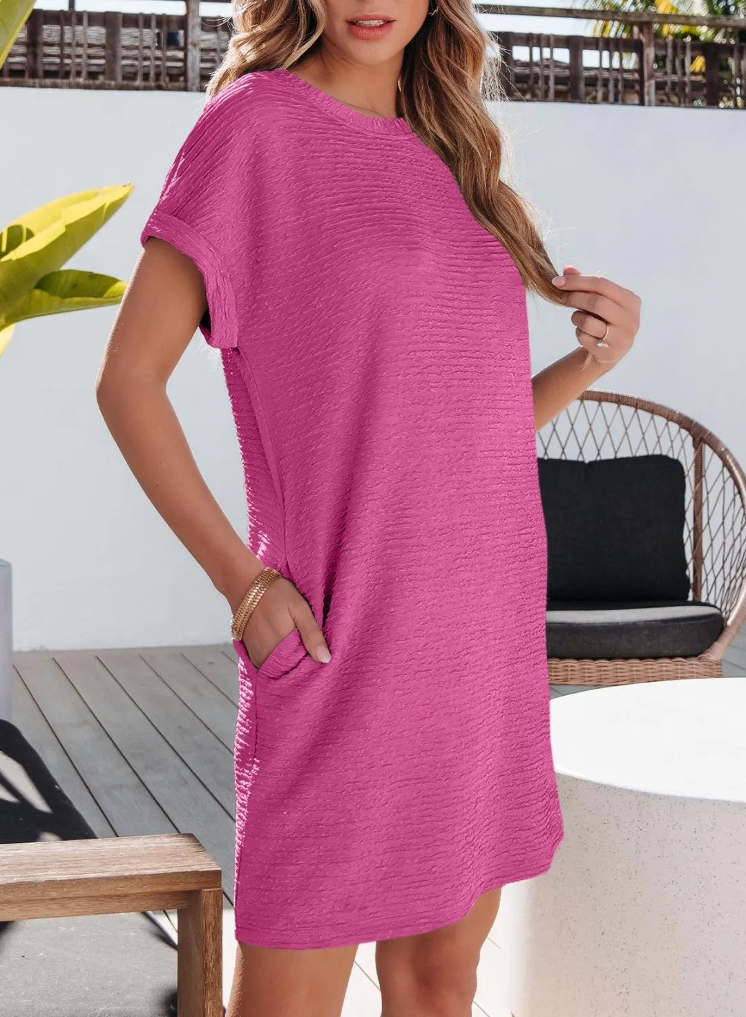 AuraBreeze – Leichtes Sommer-Taschenkleid