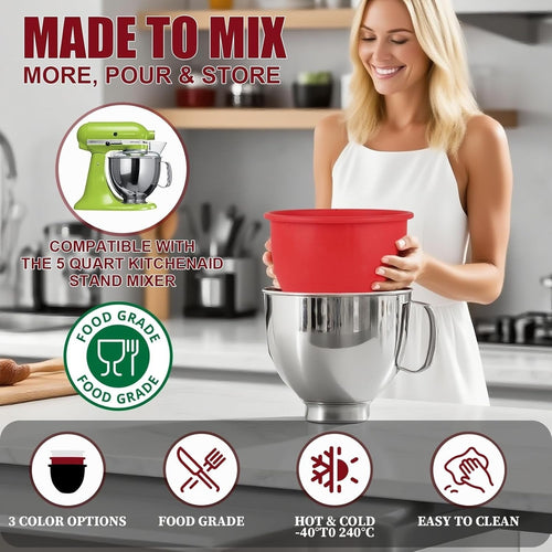 BowlShield – Revestimiento de silicona de grado alimenticio para batidoras de pedestal