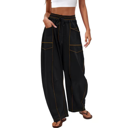 StreetLoom – Pantalones de barril holgados para mujer