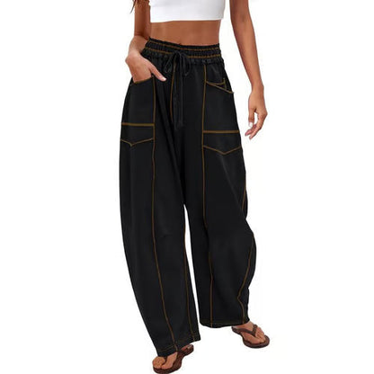 StreetLoom – Pantalones de barril holgados para mujer