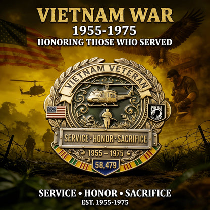 HonorMark – Pin Conmemorativo para Veteranos de Vietnam