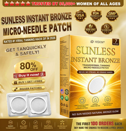 GlowNeedle – Parche de microneedles autobronceador sin sol instantáneo