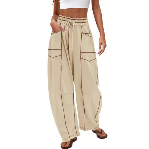 StreetLoom – Pantalones de barril holgados para mujer