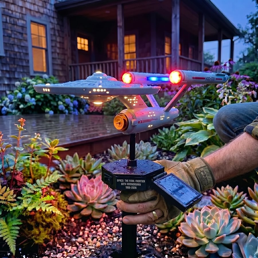 TitanFlame – LED-Solar-Monster-Gartenleuchte