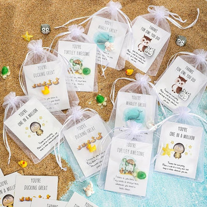 PunnyPaws – Juego de 25 tarjetas de notas con juegos de palabras de animales