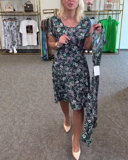 EleganceFit – Bedrucktes Kleid mit schlanker Taille