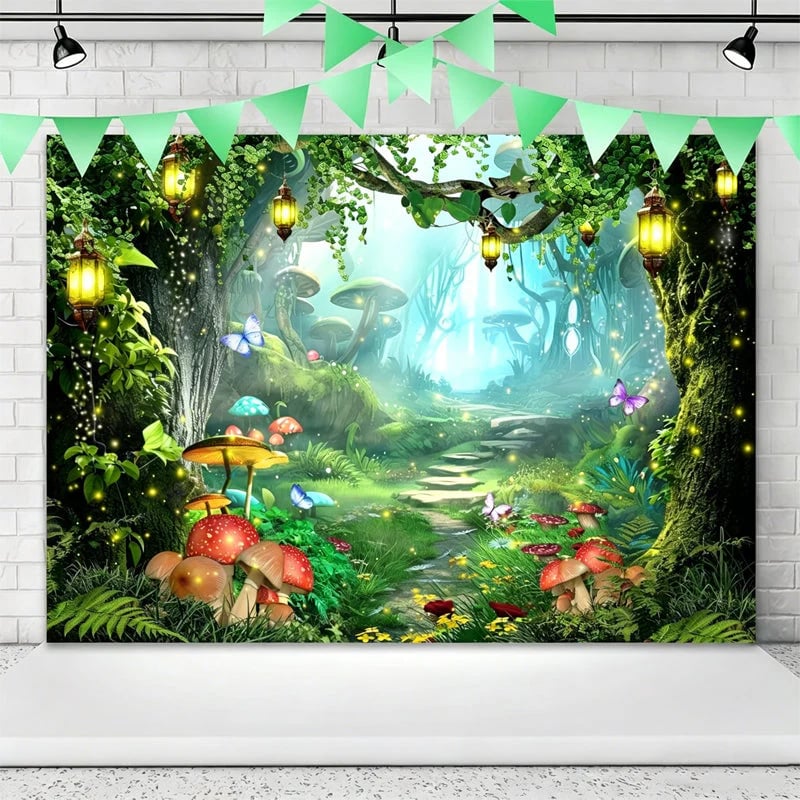 GardenCharm – Fondo de fiesta con celosía Woodland