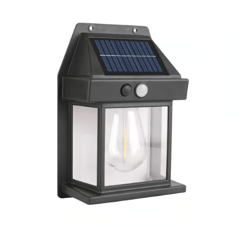 EdisonGlow – Solar-Wandleuchte mit Bewegungsmelder