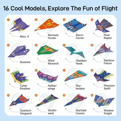 FlyBuild – Kit creativo de aviones de papel para niños