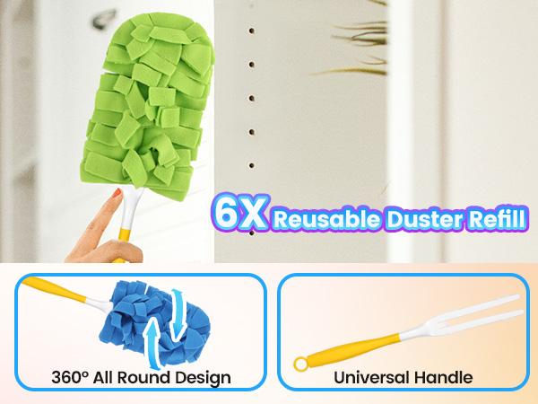 DustGlide – 360°-Elektrostatik-Staubwedel