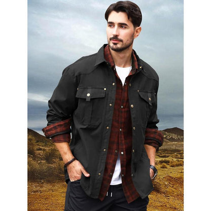 VistaWork – Camisaco utilitario versátil con forro de franela