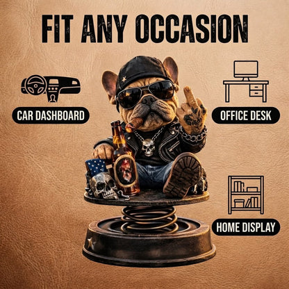 CruiseBoss – Lustige Armaturenbrett-Bulldogge