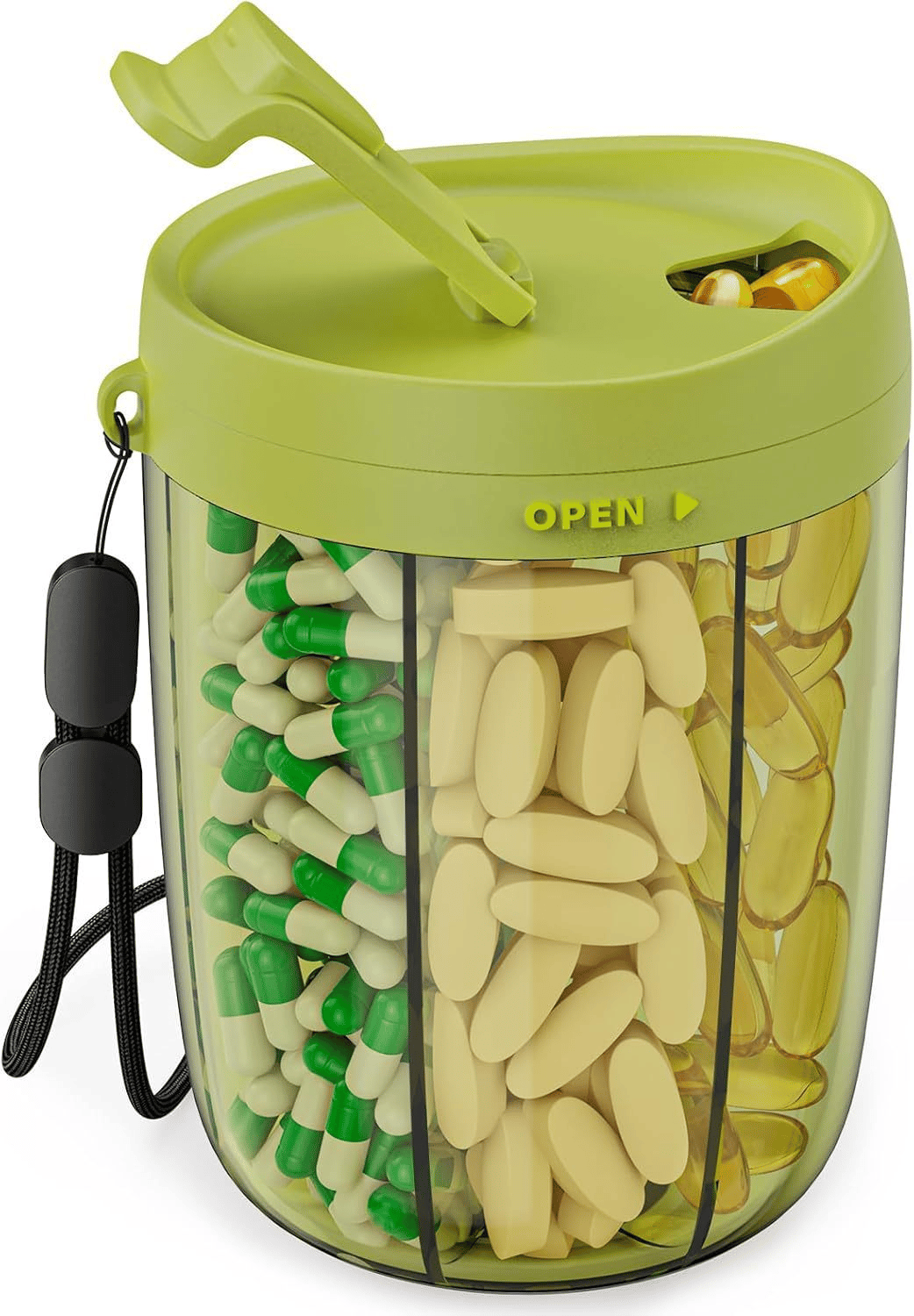 DailyMeds – Tabletten-Aufbewahrungsbox mit 6 Fächern