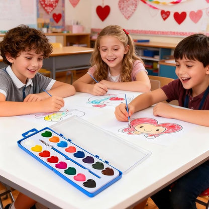 🎨Mini-Aquarellfarbkasten 2026 zum Valentinstag | Romantisches Kunstgeschenk💖