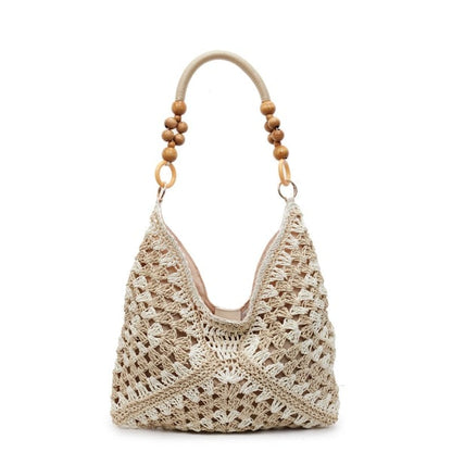 PalmAura - Bolso de Hombro de Paja