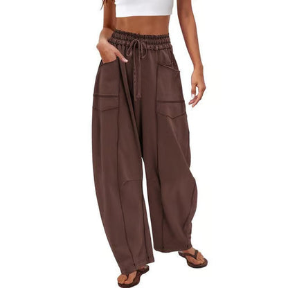 StreetLoom – Pantalones de barril holgados para mujer
