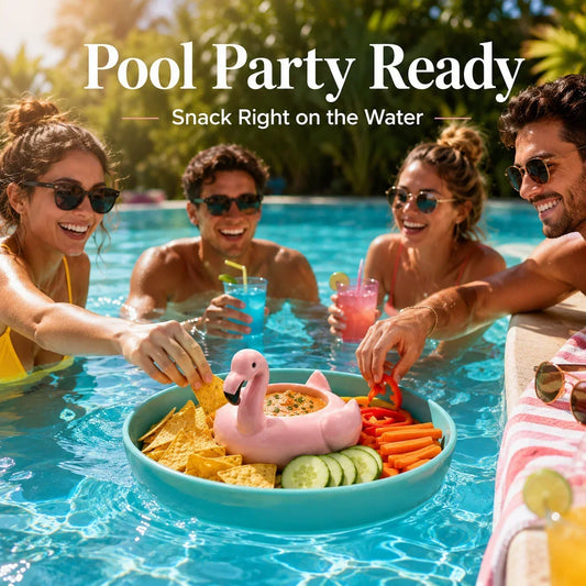 FloatNest – Flamingo-Servierschale für Chips & Dips