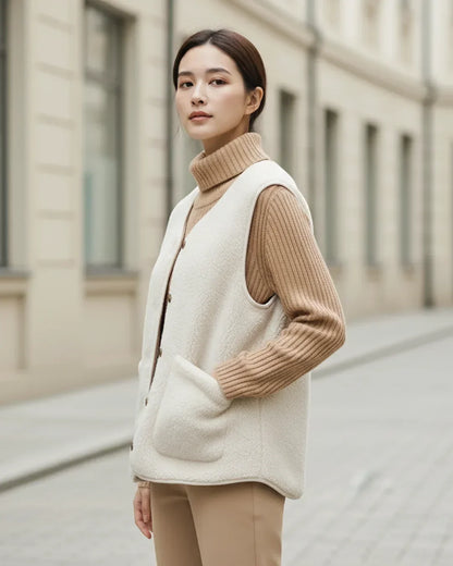 Solene™ – Pariser Wollstrickjacke für mühelose Eleganz