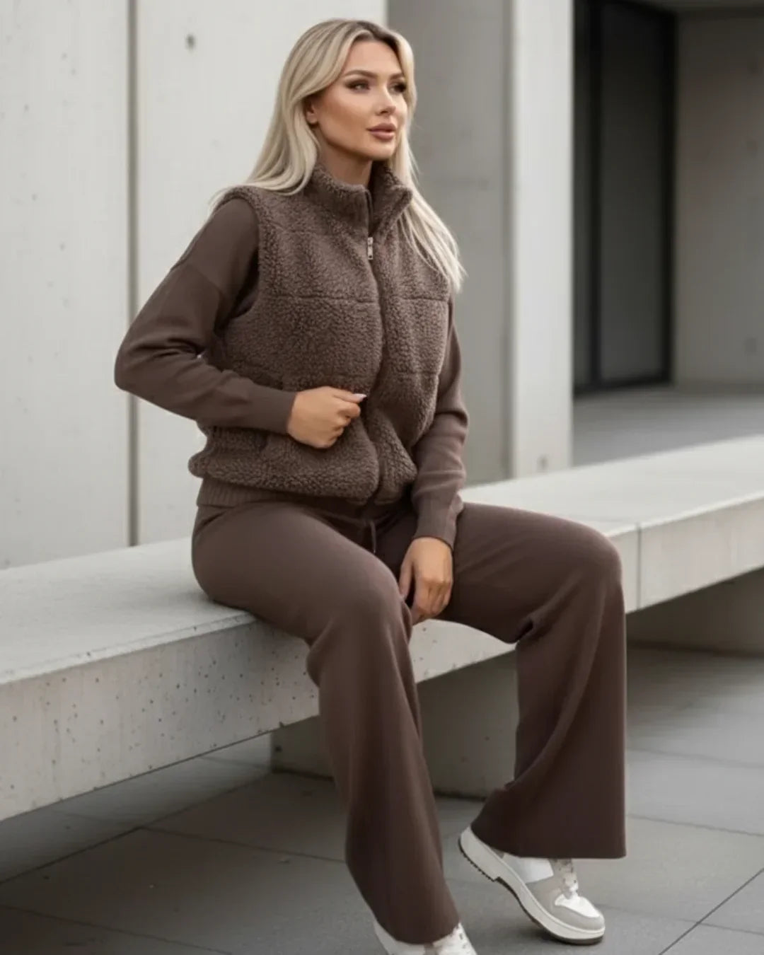 Nuvia™ – Conjunto de salón Cozy Chic de 3 piezas