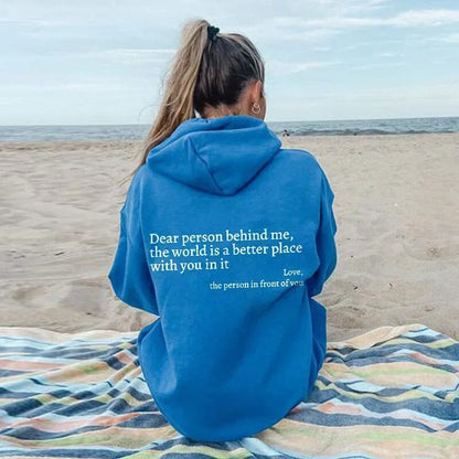 Sudadera WarmWords: bondad que puedes vestir