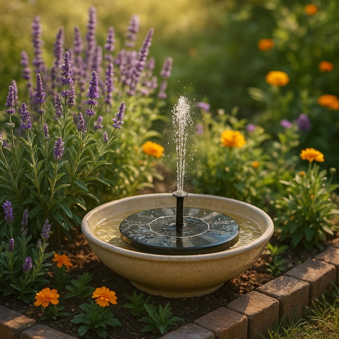 SunFlow – Fuente solar para jardín