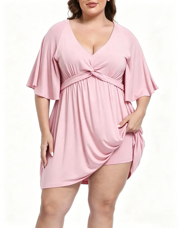 CurvaBelle - Vestido corto de talla grande
